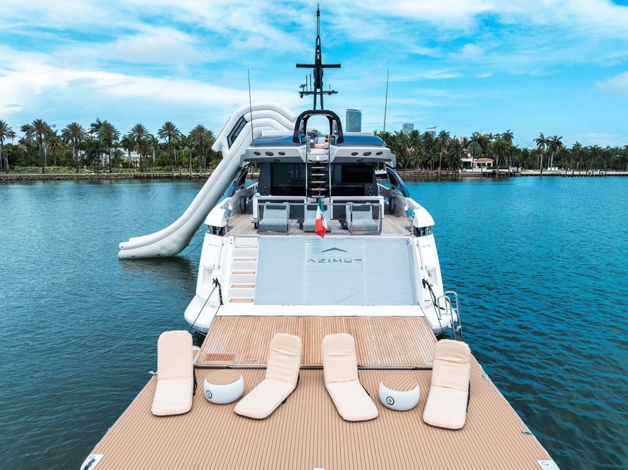 100ft Azimut “Rosa” w/ Beach Setup