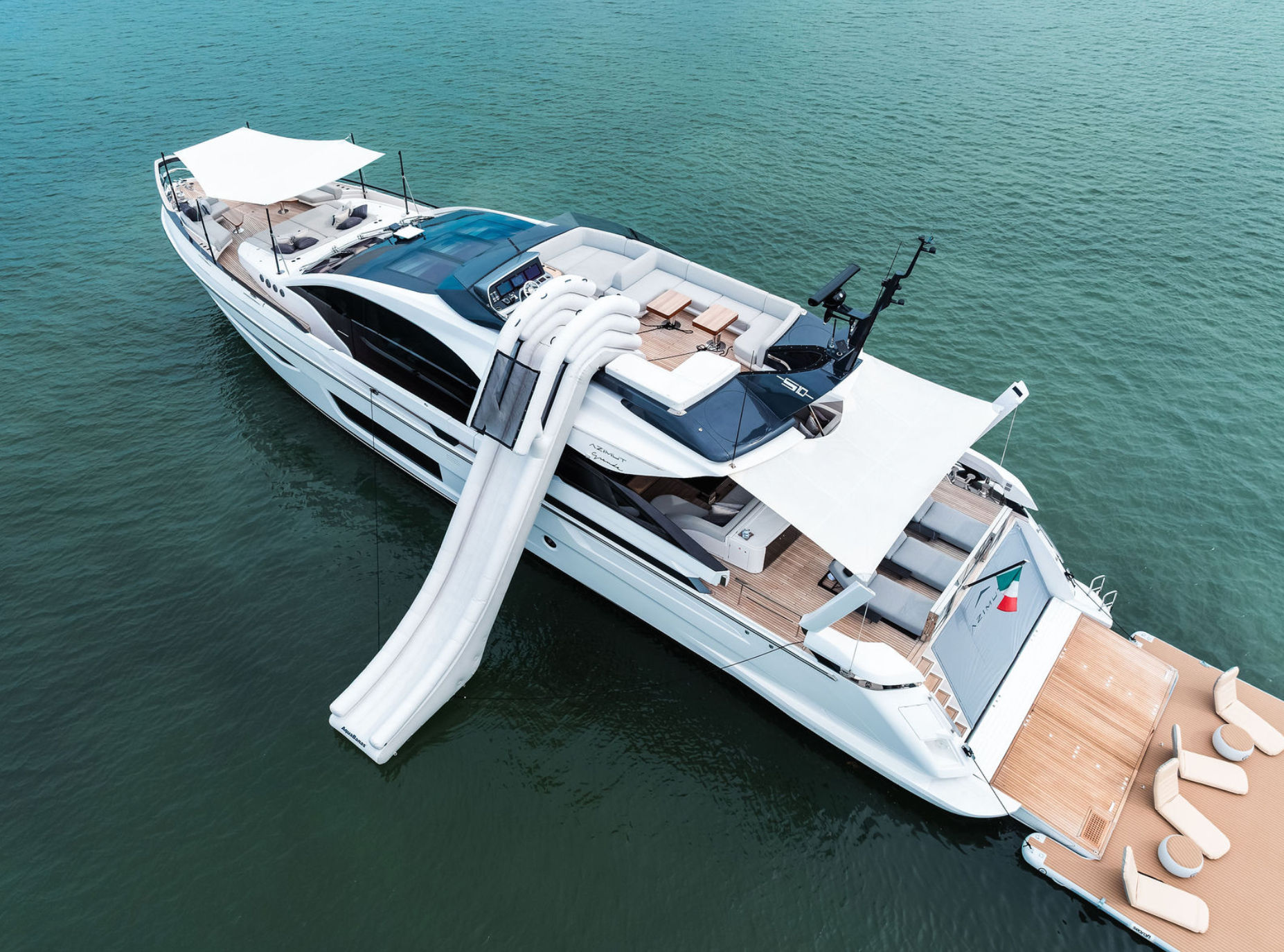 100ft Azimut “Rosa” w/ Beach Setup