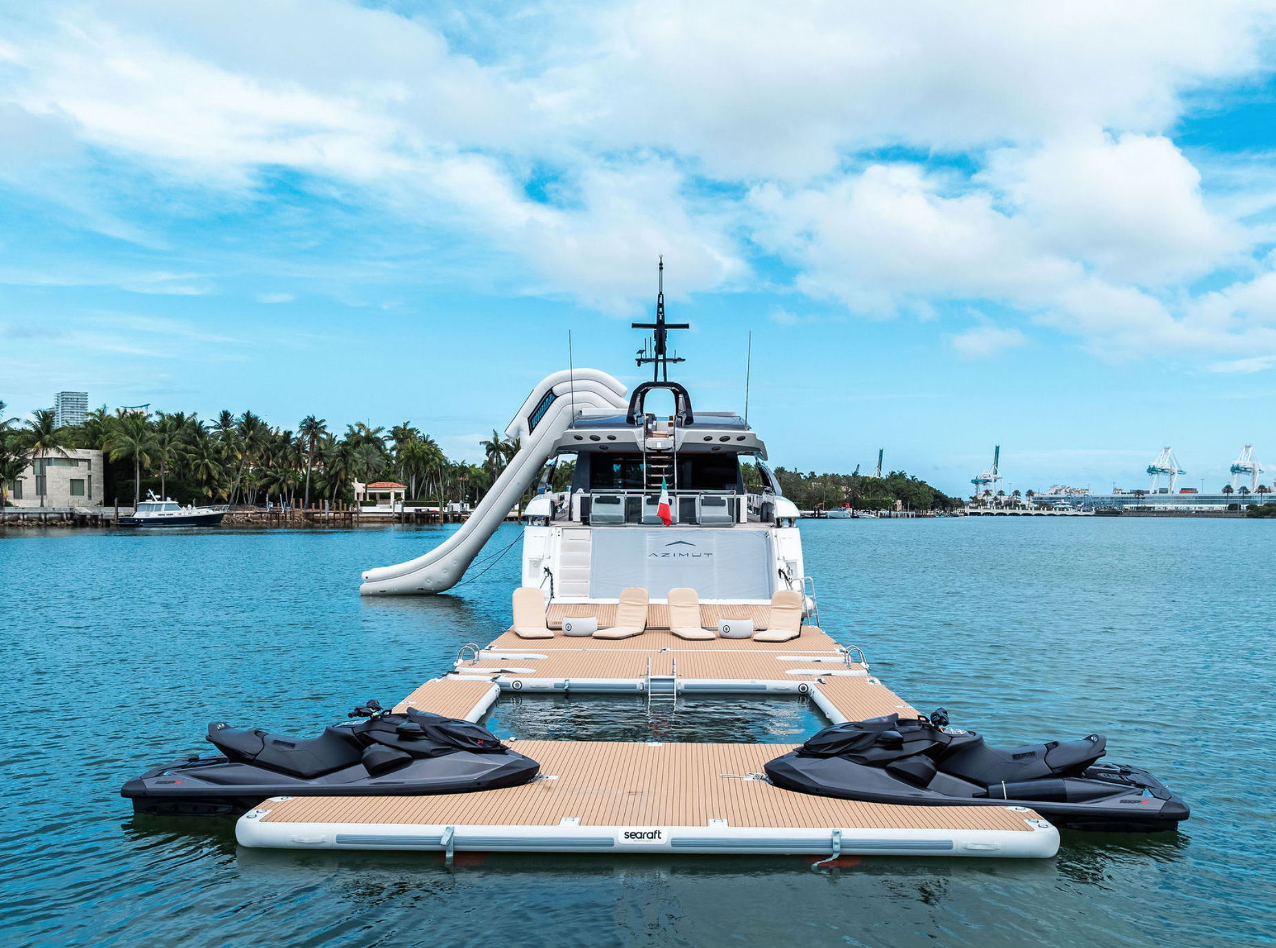 100ft Azimut “Rosa” w/ Beach Setup