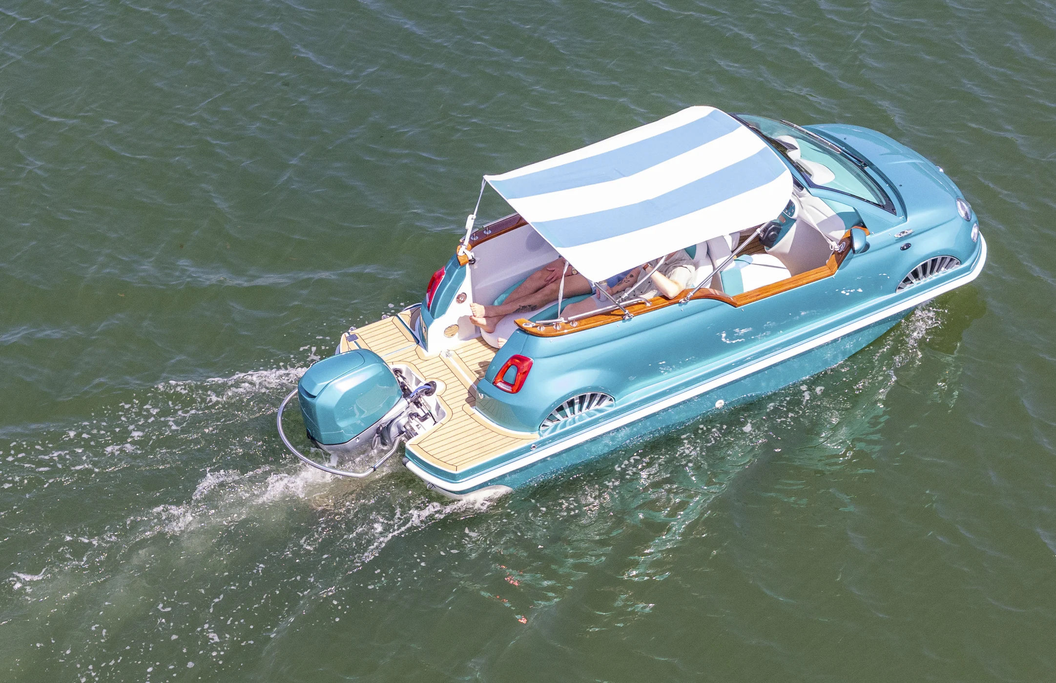 16ft 2024 Fiat 500 Water Taxi/Tubing Car Boat