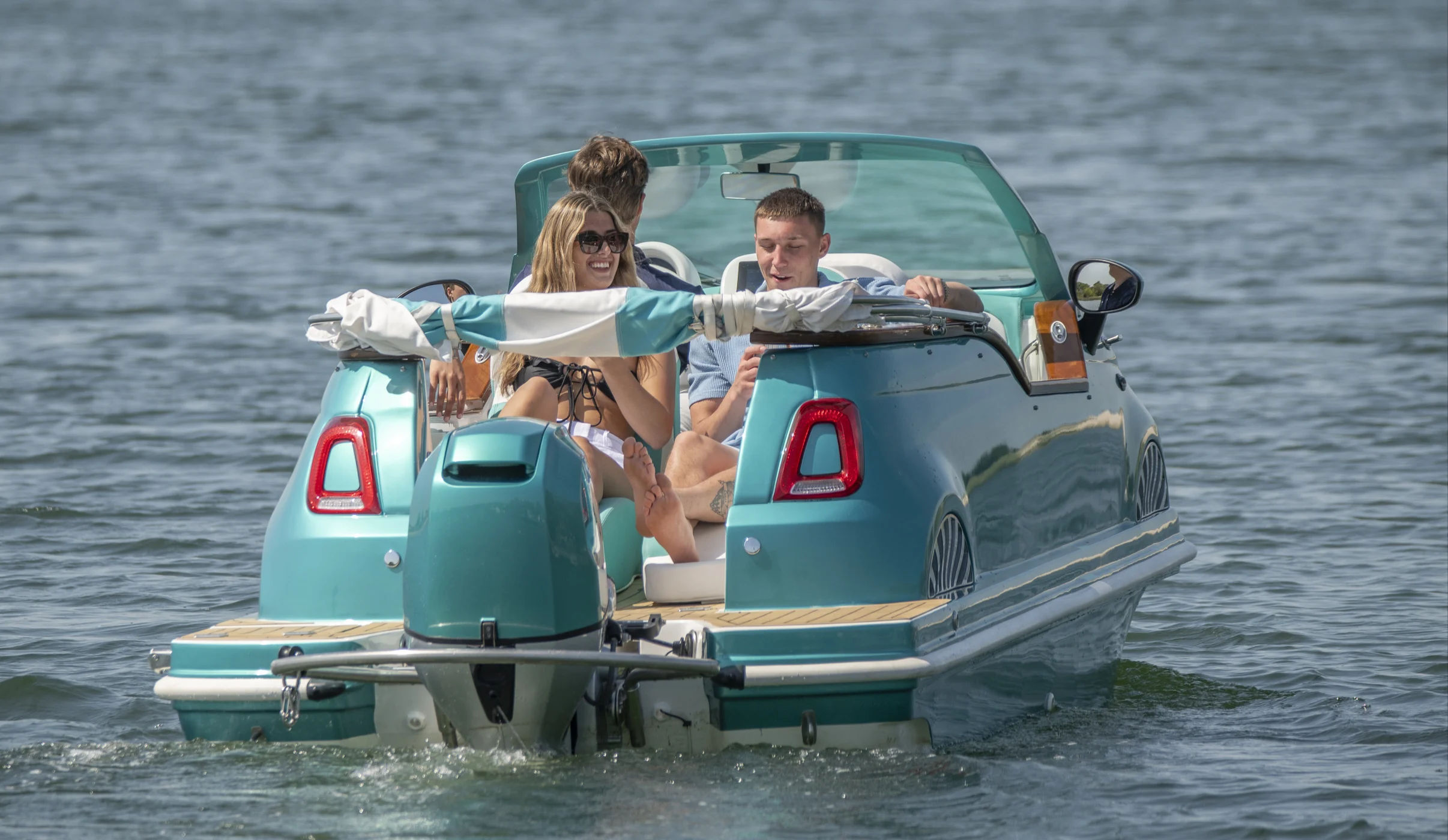 16ft 2024 Fiat 500 Water Taxi/Tubing Car Boat