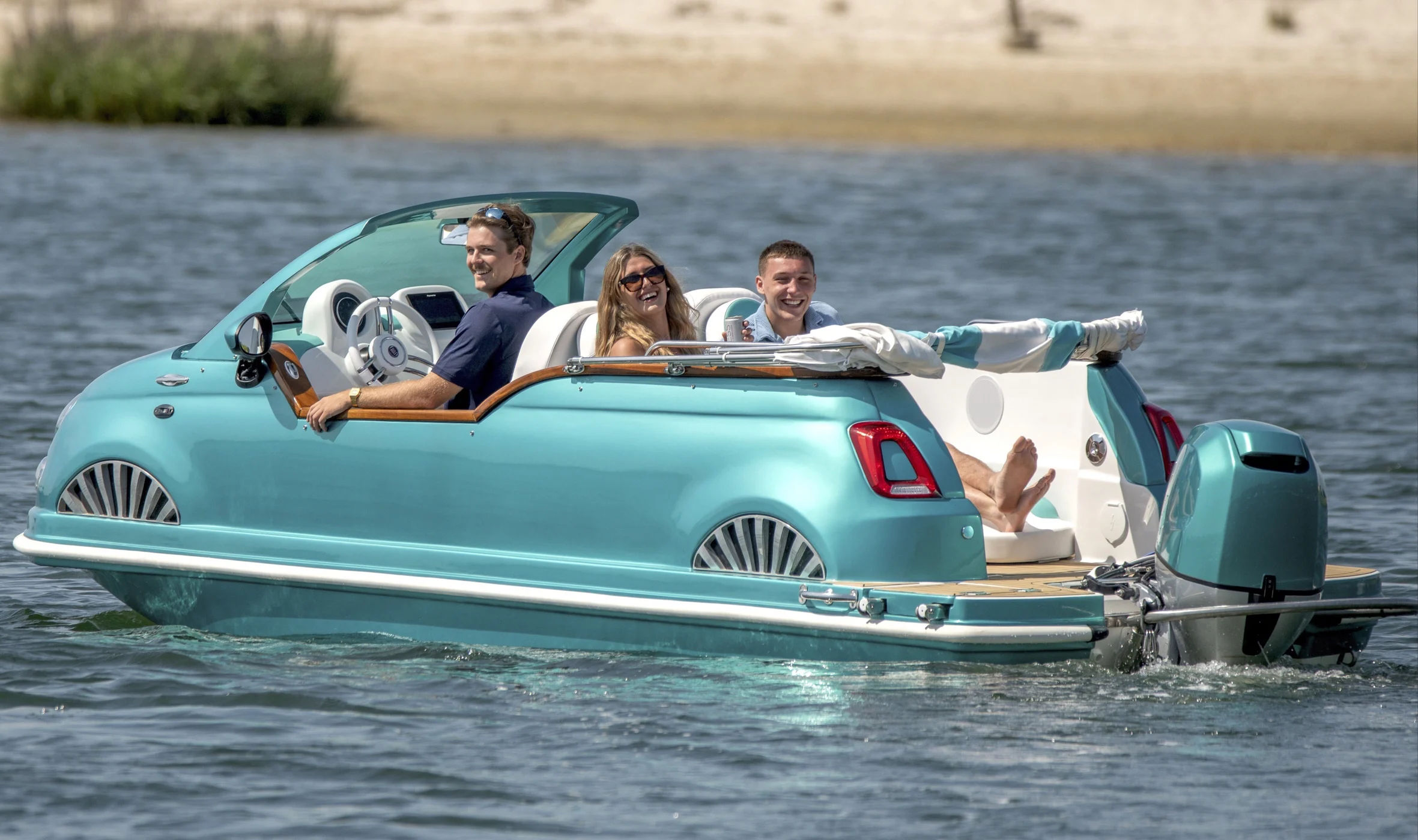 16ft 2024 Fiat 500 Water Taxi/Tubing Car Boat