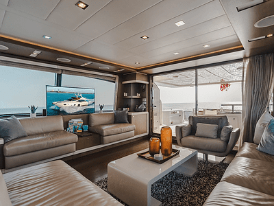87' Ferretti + Water Toys