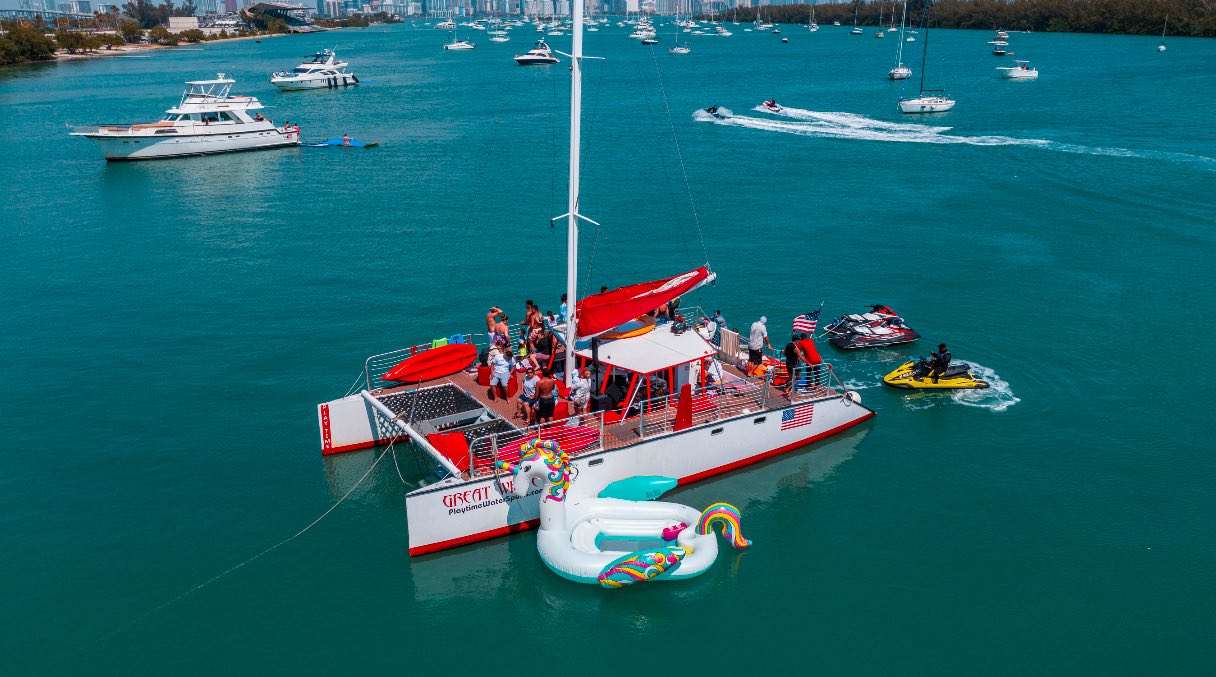 50' Catamaran + Water Toys