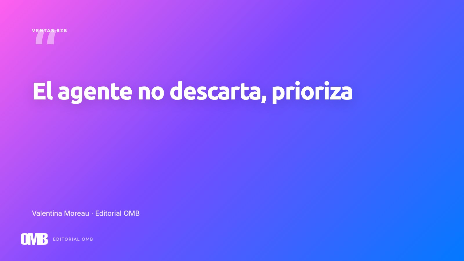 Carta al vendedor senior que desconfía del agente de IA