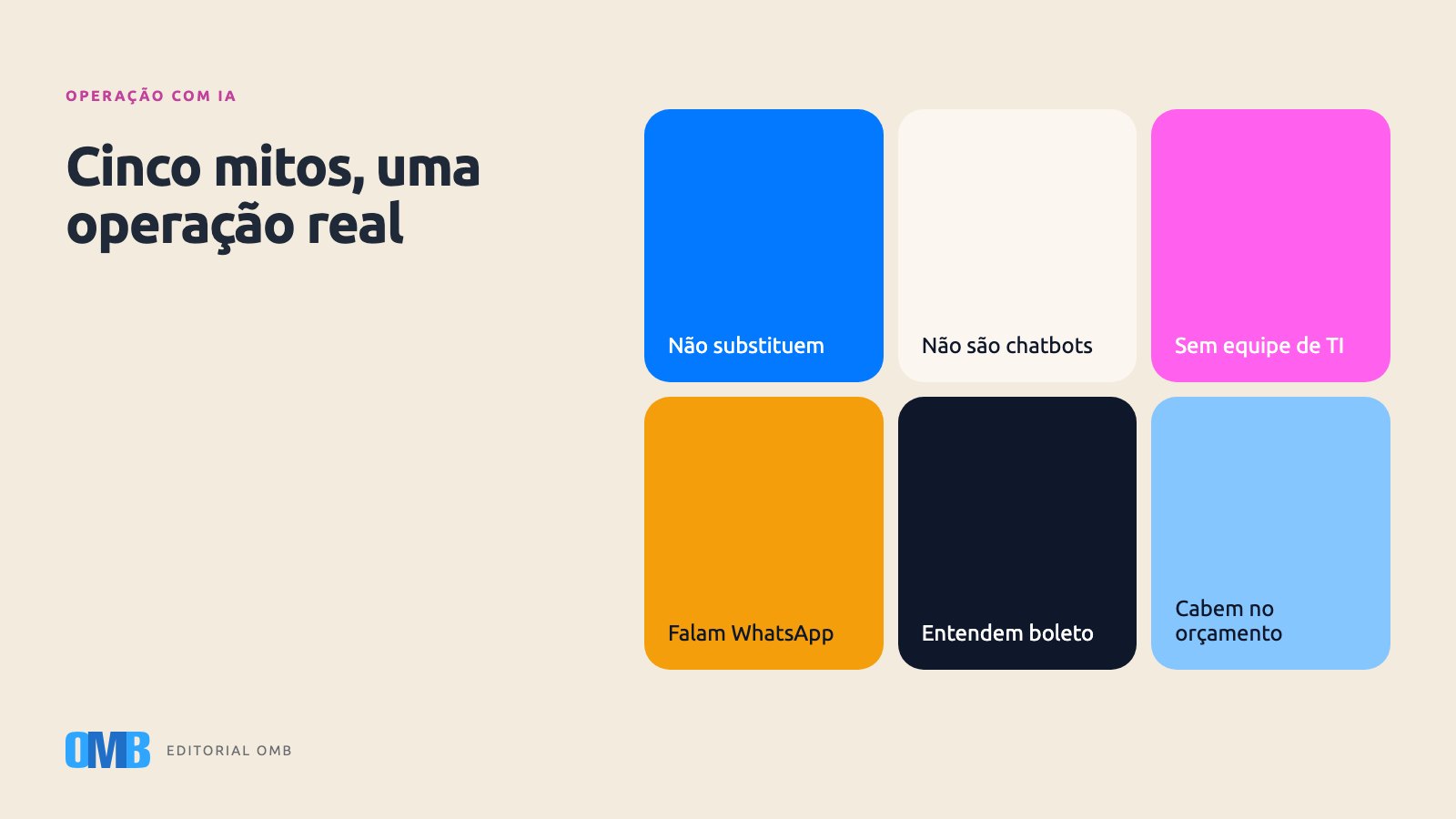 Cinco mitos sobre agentes de IA que a operação brasileira repete