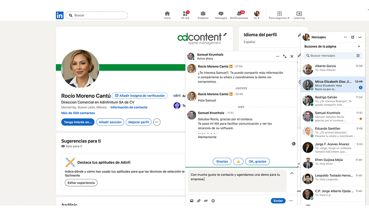 Prospección agéntica avanzada
